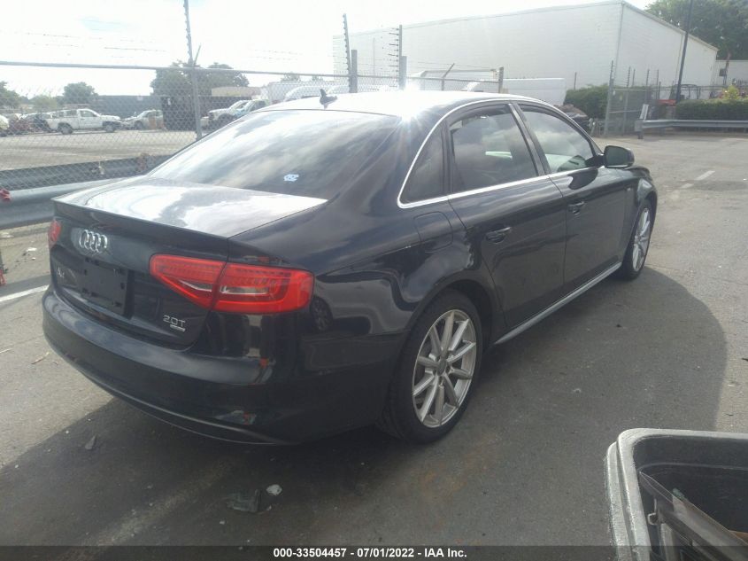 2014 AUDI A4 PREMIUM PLUS WAUFFAFL7EA087491