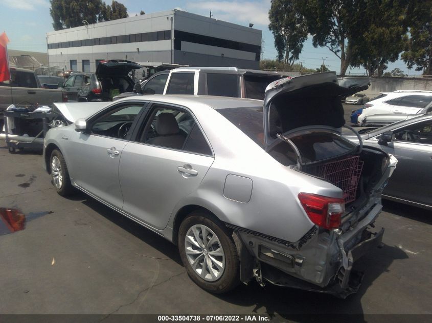 2013 TOYOTA CAMRY HYBRID HYBRID/LE/XLE 4T1BD1FK5DU079185