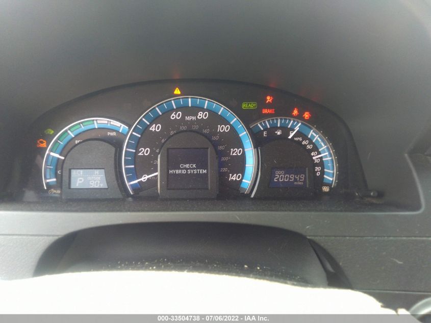 2013 TOYOTA CAMRY HYBRID HYBRID/LE/XLE 4T1BD1FK5DU079185