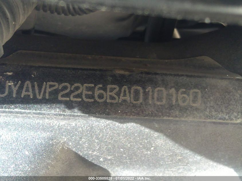 2011 YAMAHA XV1900 CT JYAVP22E6BA010160