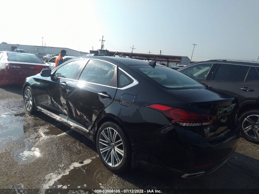 2018 GENESIS G80 3.8L KMHGN4JE8JU223961