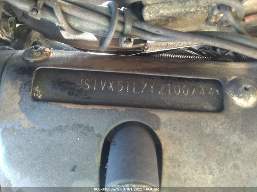 2000 SUZUKI VS1400 GLP JS1VX51L7Y2100744