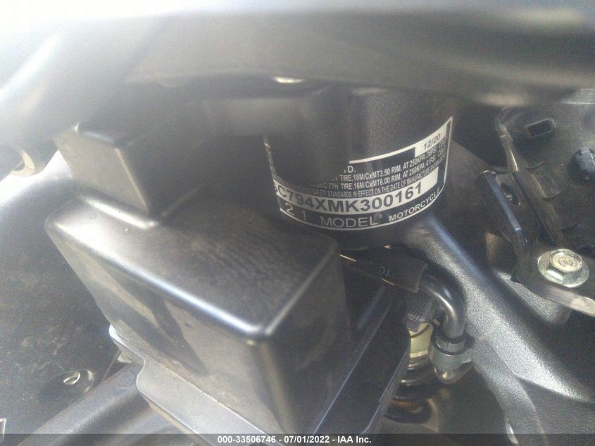 2021 HONDA GL1800 B JH2SC794XMK300161