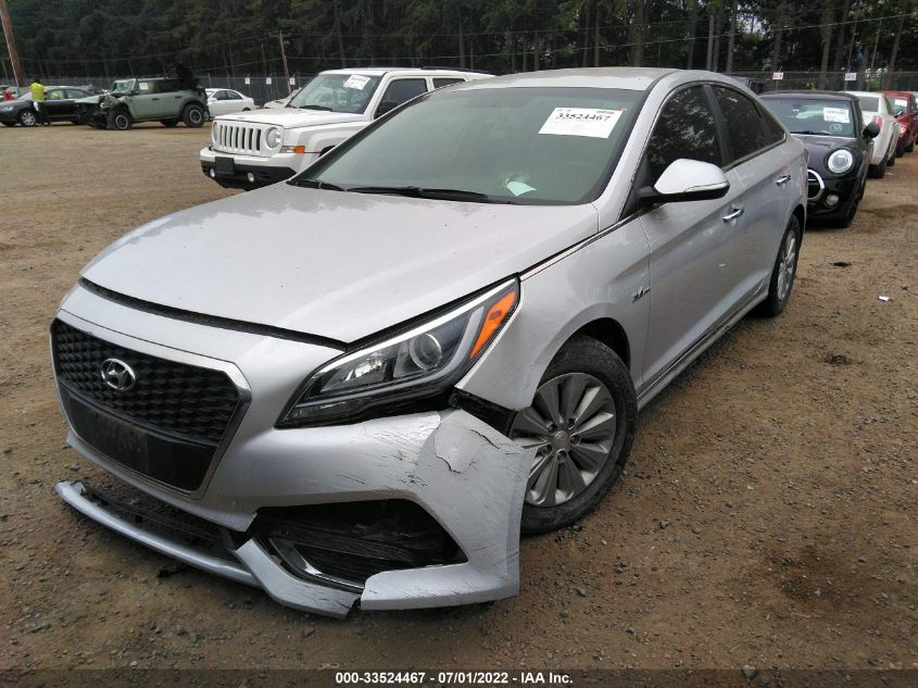 2016 HYUNDAI SONATA HYBRID SE KMHE24L15GA029022