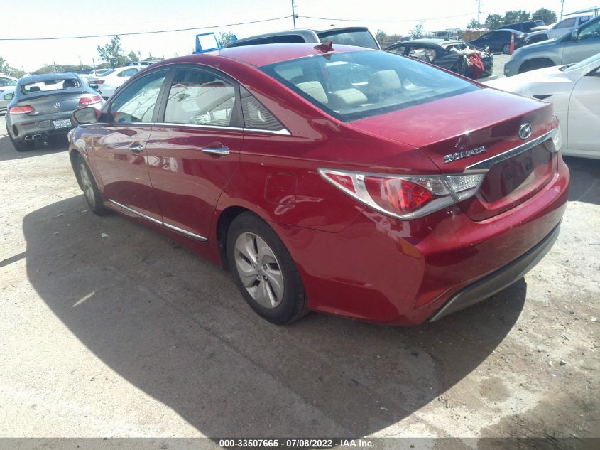 2014 HYUNDAI SONATA HYBRID KMHEC4A40EA114857
