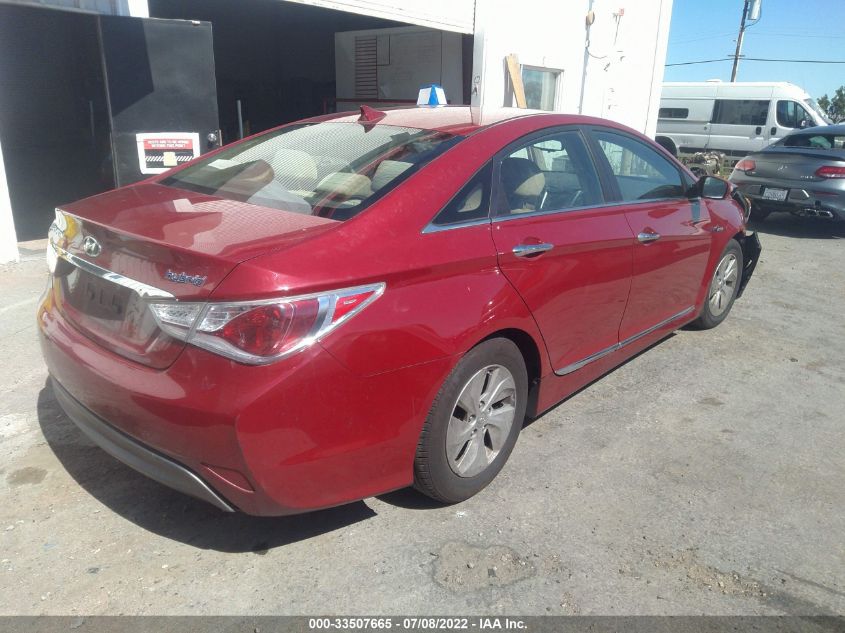 2014 HYUNDAI SONATA HYBRID KMHEC4A40EA114857