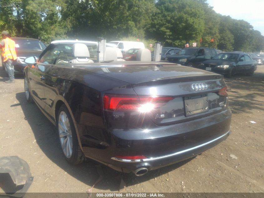 2018 AUDI A5 CABRIOLET PREMIUM PLUS WAUYNGF59JN005246