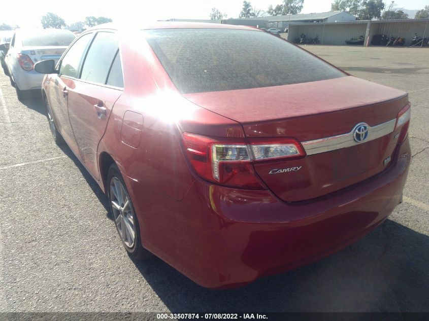 2013 TOYOTA CAMRY HYBRID HYBRID/LE/XLE 4T1BD1FKXDU073060
