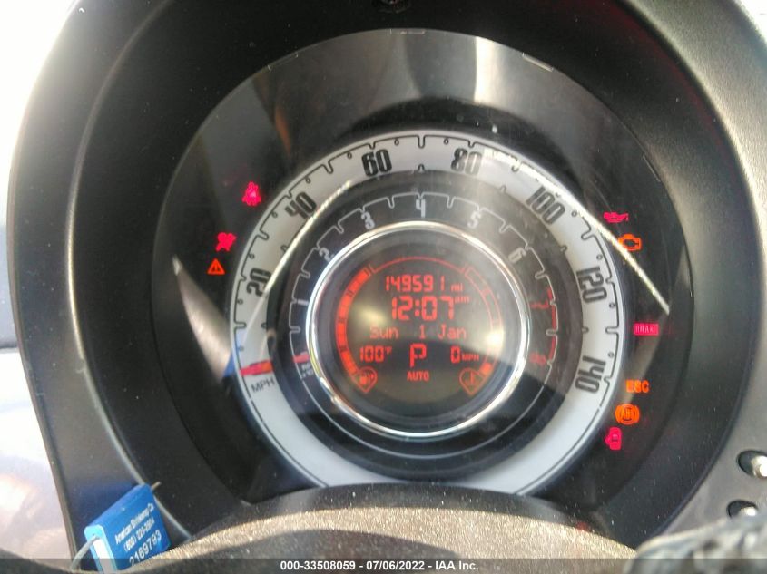 2013 FIAT 500 LOUNGE 3C3CFFER8DT593870
