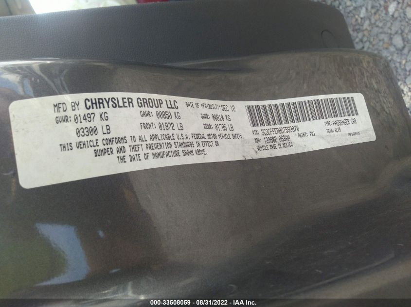 2013 FIAT 500 LOUNGE 3C3CFFER8DT593870