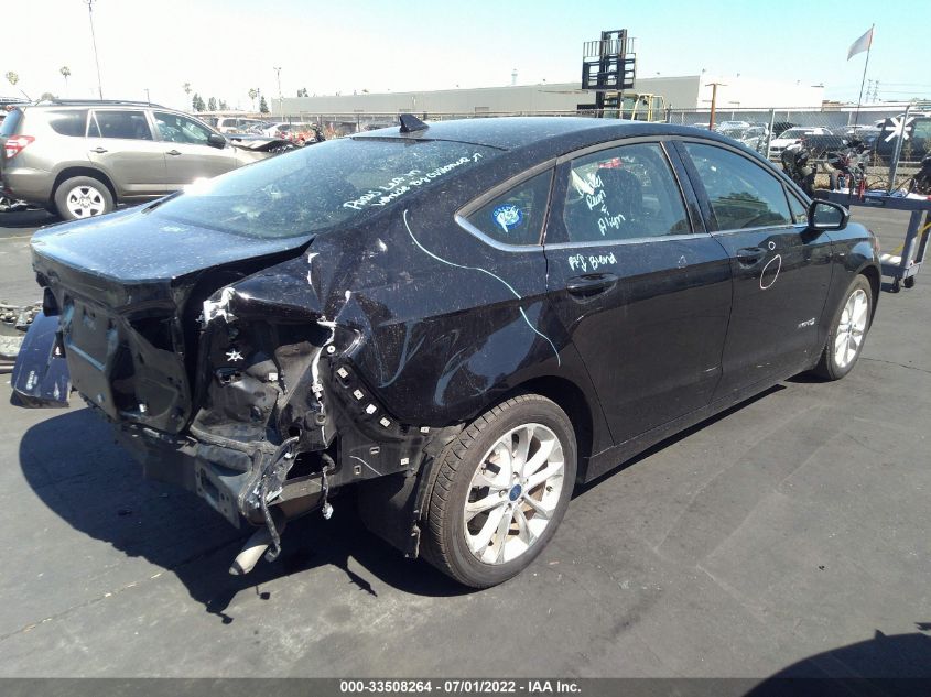 2019 FORD FUSION HYBRID SE 3FA6P0LU5KR174434