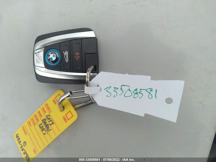 2017 BMW I3 WBY1Z8C39HV891207