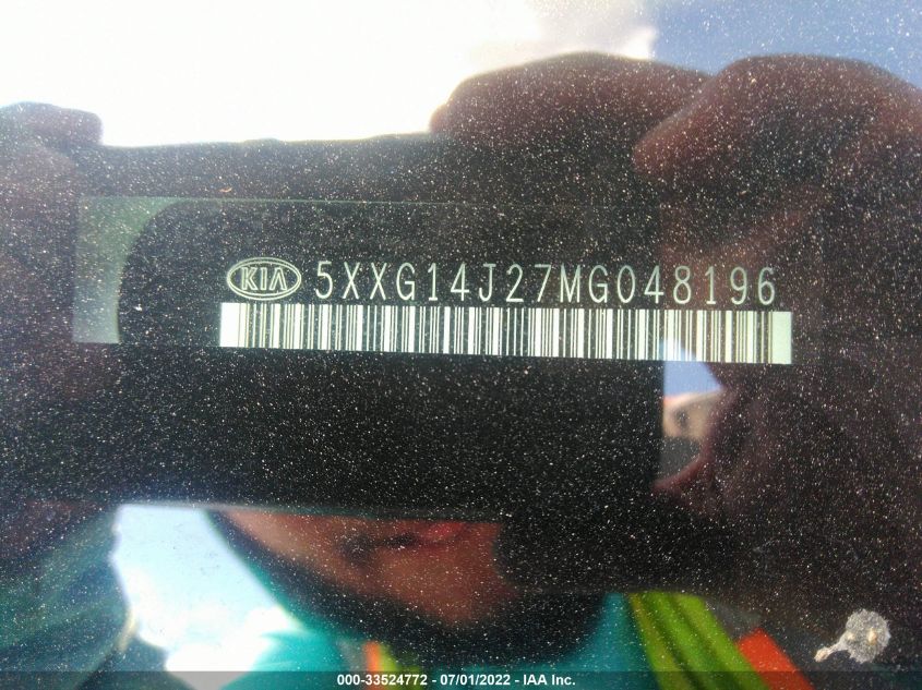 2021 KIA K5 LXS 5XXG14J27MG048196