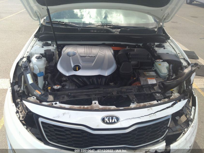 2013 KIA OPTIMA HYBRID LX KNAGM4AD2D5054126