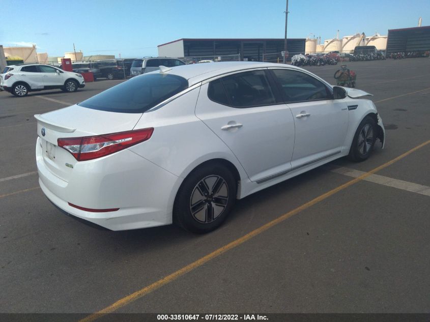 2013 KIA OPTIMA HYBRID LX KNAGM4AD2D5054126