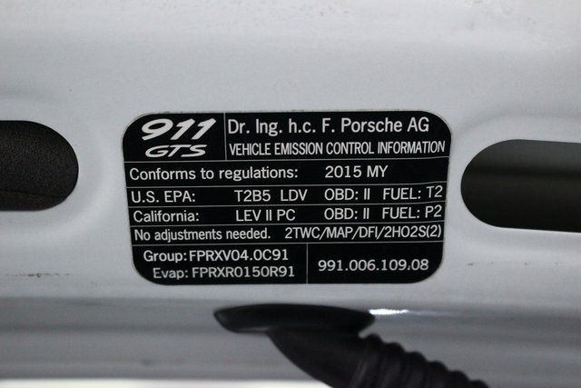 2015 PORSCHE 911 CARRERA WP0AB2A93FS124414