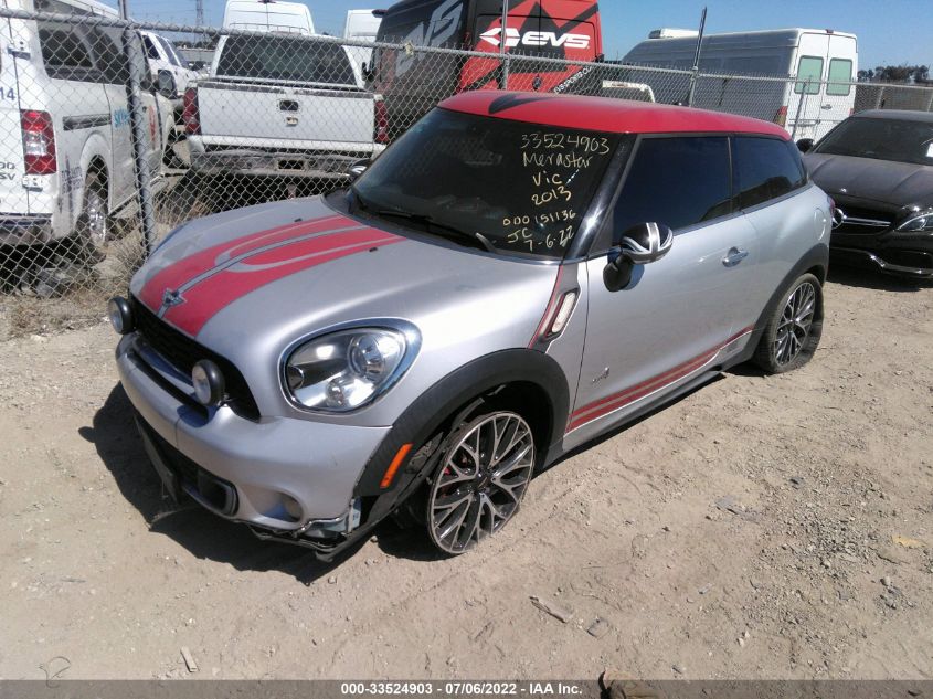 2013 MINI COOPER PACEMAN JOHN COOPER WORKS ALL4 WMWSS9C56DWN99422