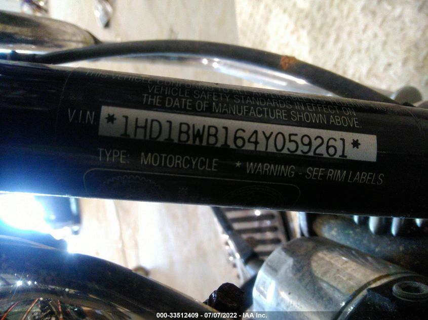 2004 HARLEY-DAVIDSON FLSTCI 1HD1BWB164Y059261
