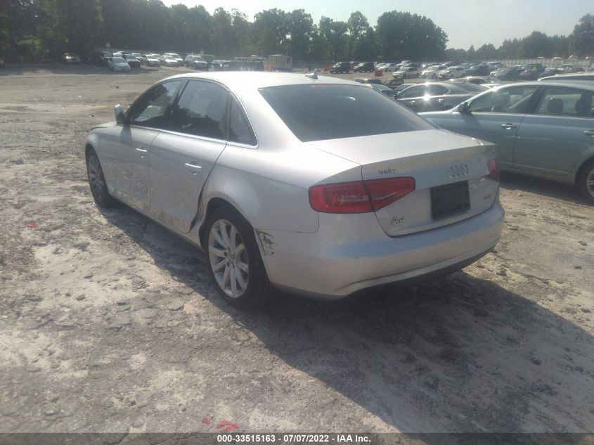 2013 AUDI A4 PREMIUM PLUS WAUEFAFL0DA047389