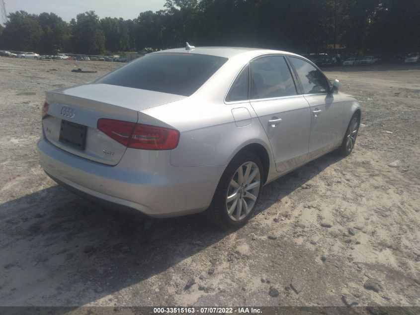 2013 AUDI A4 PREMIUM PLUS WAUEFAFL0DA047389