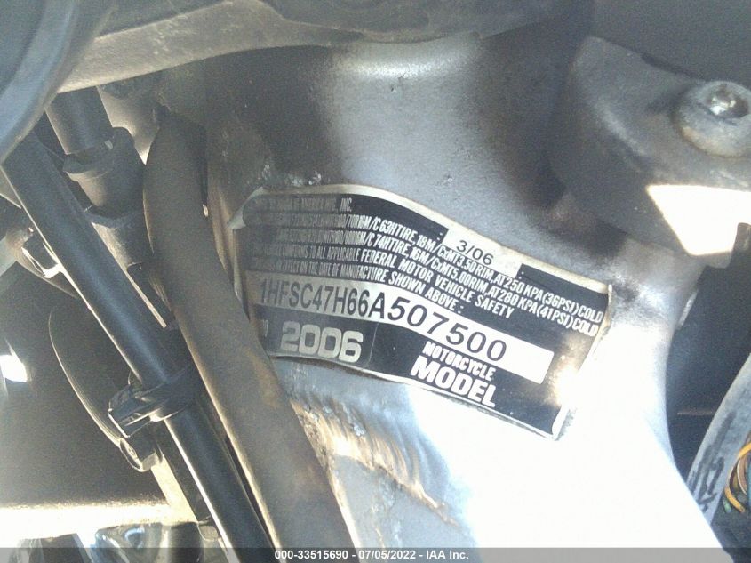 2006 HONDA GL1800 1HFSC47H66A507500