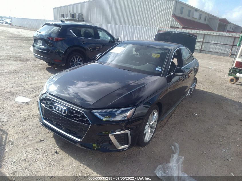 2022 AUDI A4 SEDAN S LINE PREMIUM PLUS WAUEAAF46NN008890