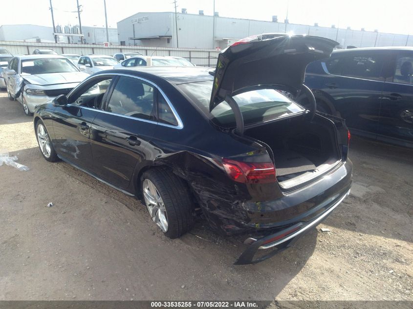 2022 AUDI A4 SEDAN S LINE PREMIUM PLUS WAUEAAF46NN008890