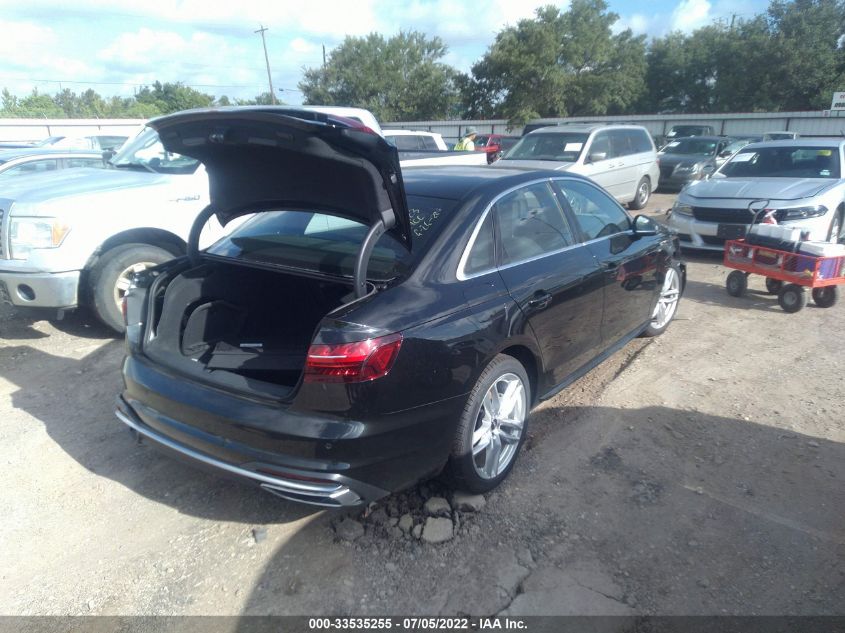 2022 AUDI A4 SEDAN S LINE PREMIUM PLUS WAUEAAF46NN008890