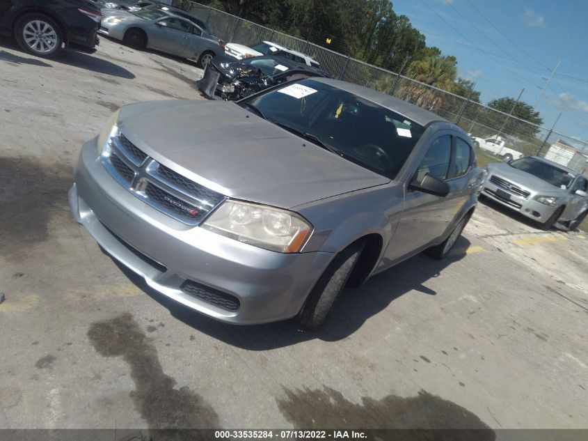 2013 DODGE AVENGER SE - 1C3CDZAB0DN637909