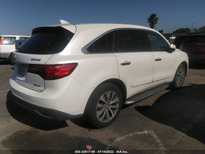 2014 ACURA MDX TECH PKG 5FRYD4H43EB048248