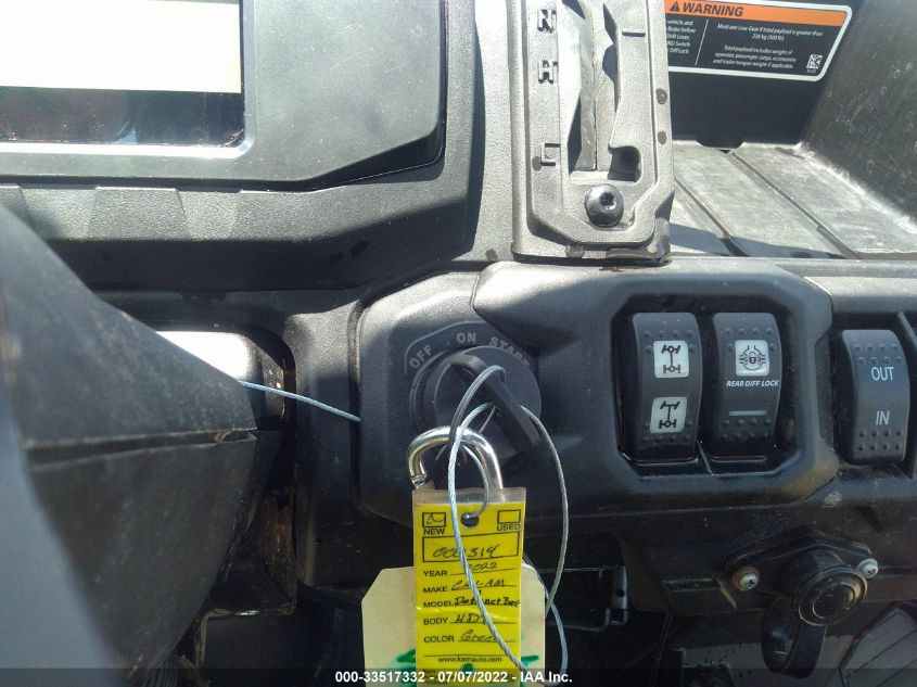 2022 CAN-AM DEFENDER HD9/DPS HD9 3JBUGAP41NK000314