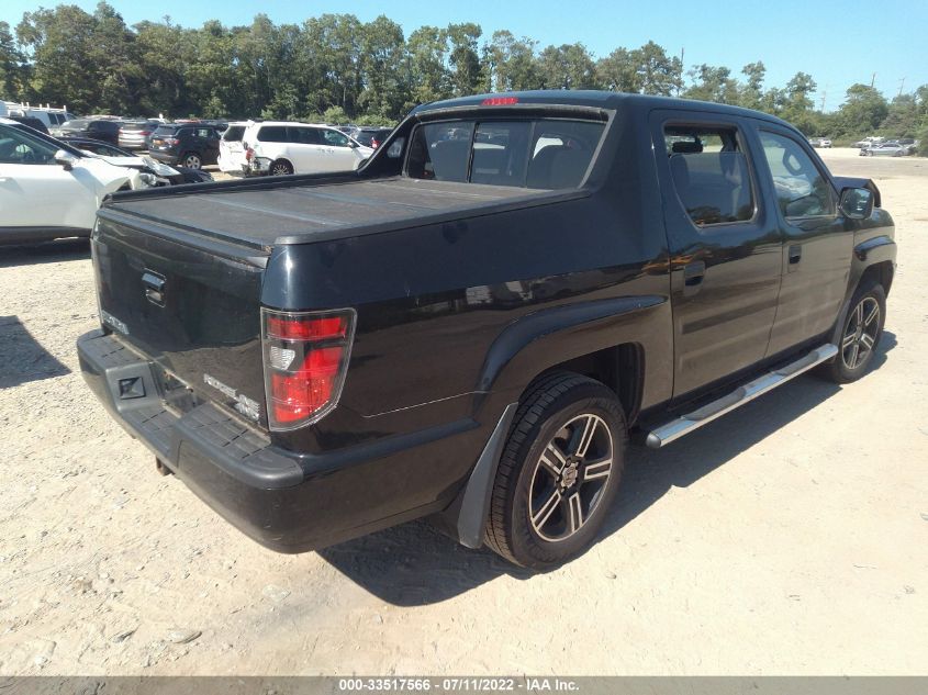 2013 HONDA RIDGELINE SPORT 5FPYK1F76DB001546