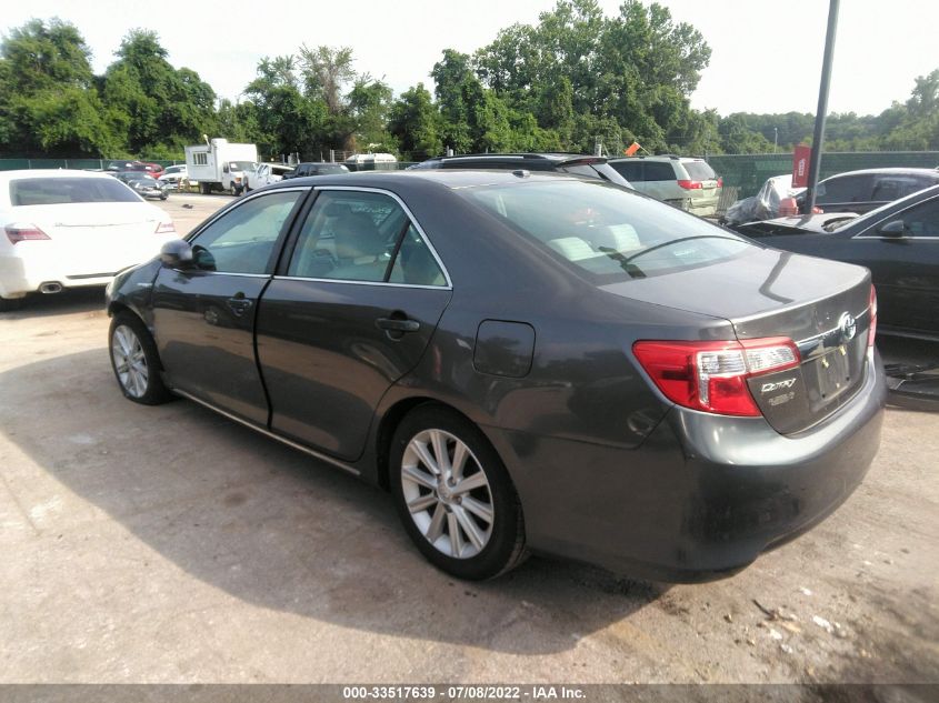 2013 TOYOTA CAMRY HYBRID HYBRID/LE/XLE 4T1BD1FK2DU084473