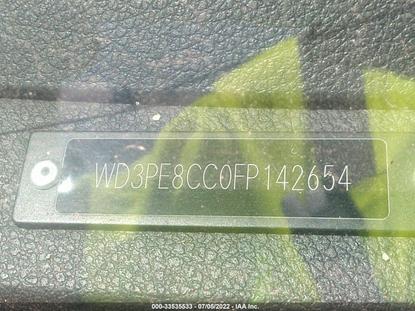 2015 MERCEDES-BENZ SPRINTER CARGO VANS WD3PE8CC0FP142654
