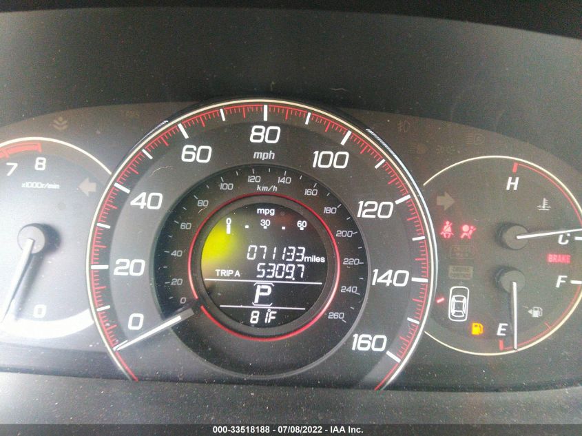 2013 HONDA ACCORD CPE EX-L 1HGCT1B84DA013624