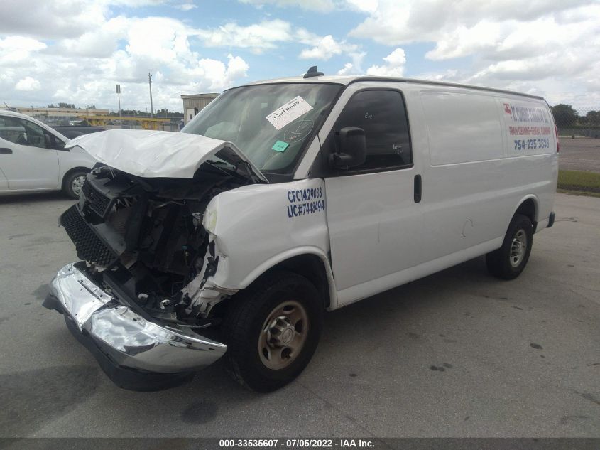 2019 CHEVROLET EXPRESS CARGO VAN 1GCWGAFPXK1314994