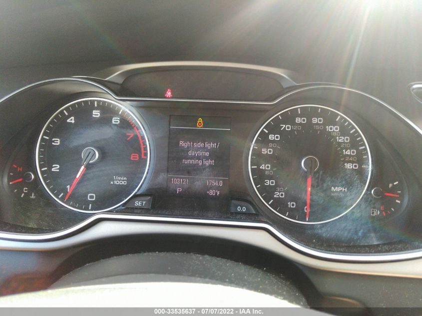 2013 AUDI A4 PREMIUM PLUS WAUEFAFLXDA168723