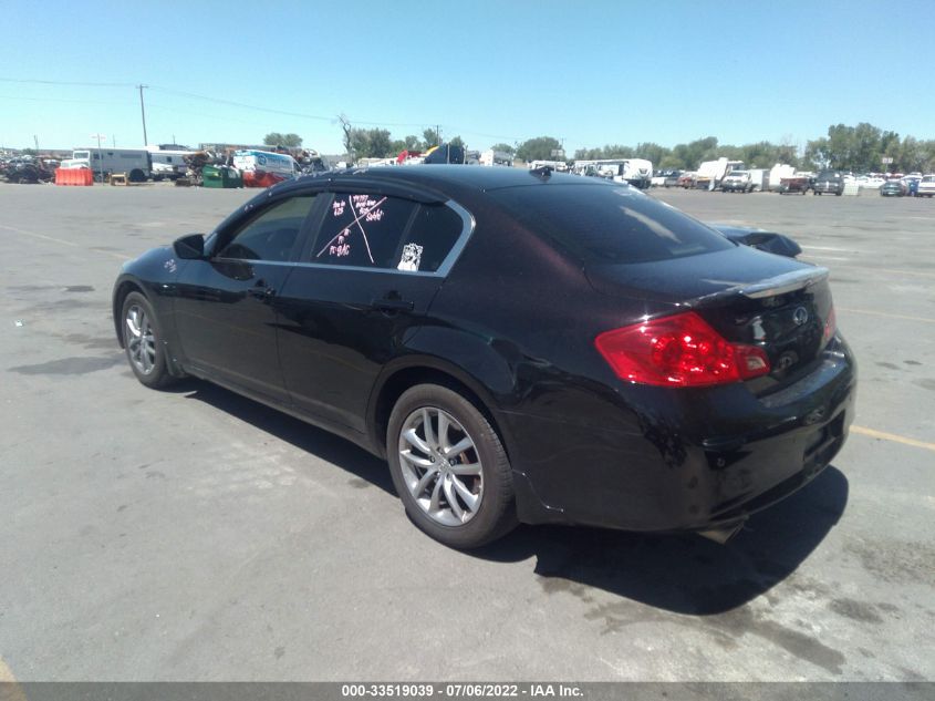 2013 INFINITI G37 SEDAN X JN1CV6AR3DM760536
