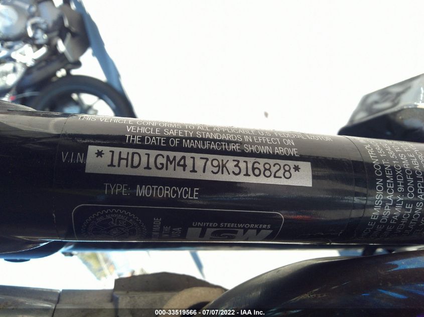 2009 HARLEY-DAVIDSON FXD 1HD1GM4179K316828