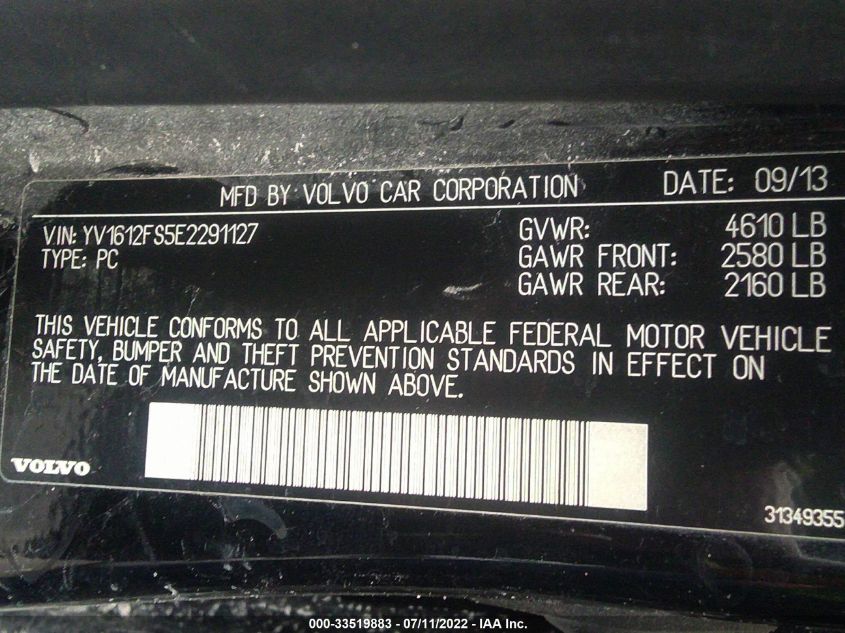 2014 VOLVO S60 T5 PLATINUM YV1612FS5E2291127