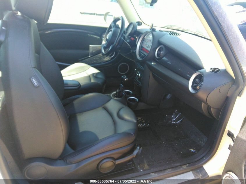 2013 MINI COOPER HARDTOP S WMWSV3C52DT393326