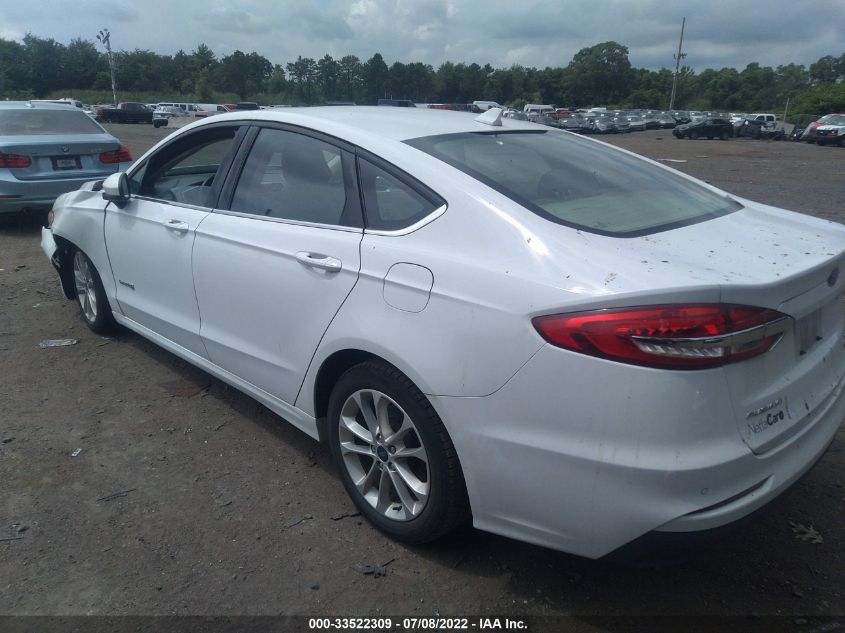 2019 FORD FUSION HYBRID SE 3FA6P0LU7KR125896