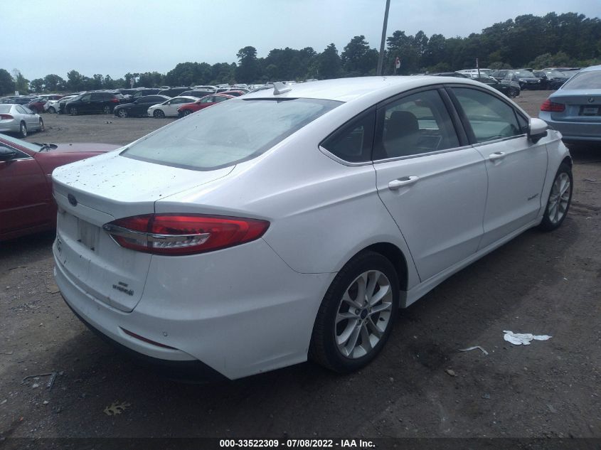 2019 FORD FUSION HYBRID SE 3FA6P0LU7KR125896