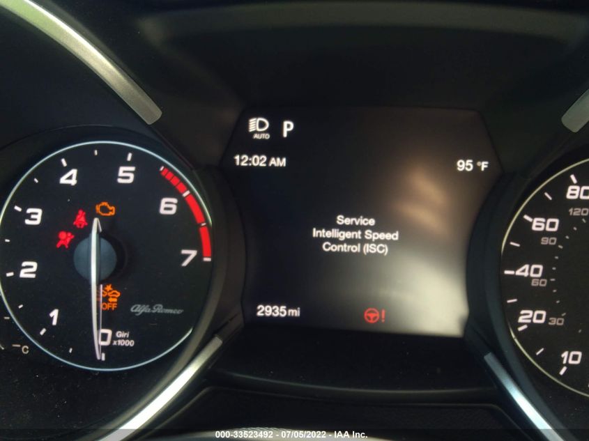 2022 ALFA ROMEO STELVIO VELOCE ZASPAKBN6N7D32577
