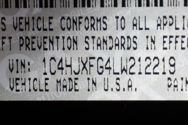 2020 JEEP WRANGLER UNLIMITED RUBICON 1C4HJXFG4LW212219