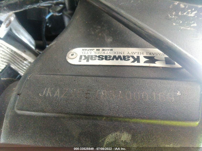 2008 KAWASAKI ZX1000 E JKAZXCE188A000169