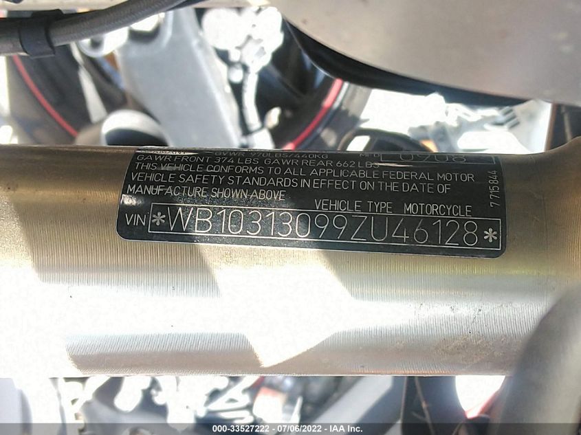 2009 BMW R1200 GS WB10313099ZU46128