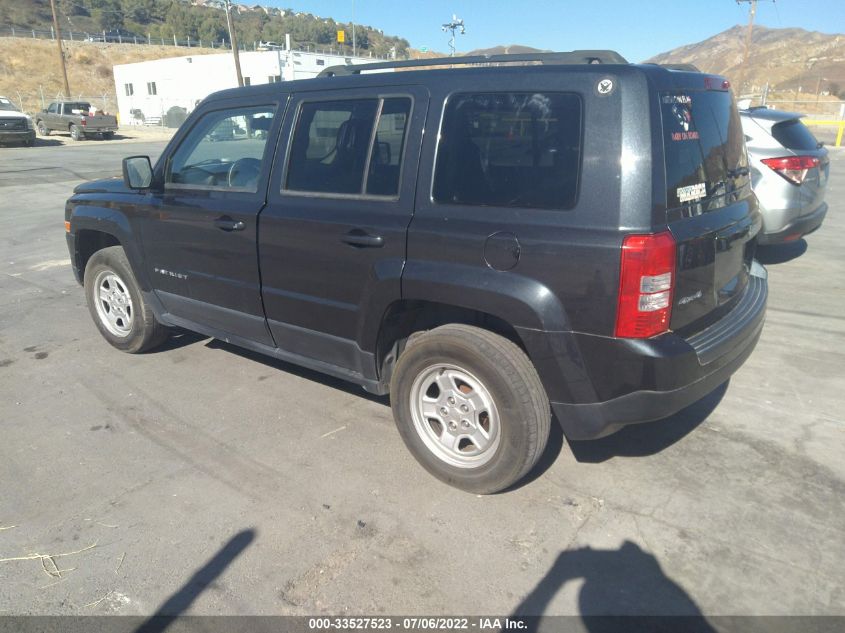 2016 JEEP PATRIOT SPORT 1C4NJRBB5GD509560