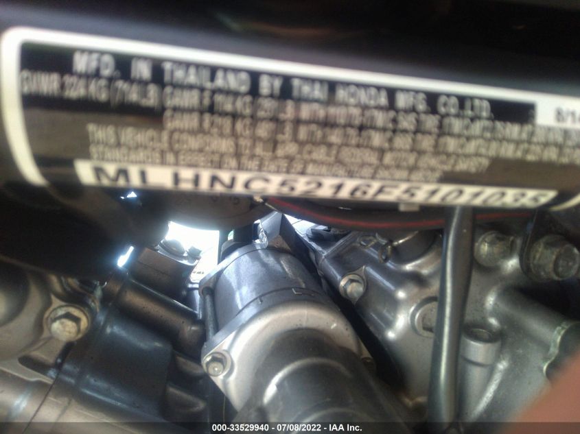 2015 HONDA CB300 F MLHNC5216F5101035