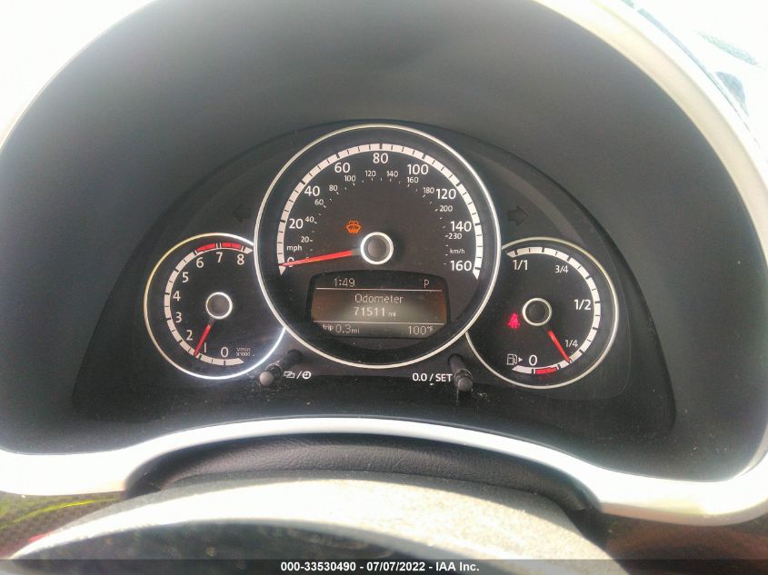 2013 VOLKSWAGEN BEETLE COUPE 2.0T TURBO W/SUN/SND/NAV 3VWVA7AT1DM607531